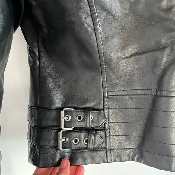 Faux Leather Moto Jacket - Picture 8 of 9